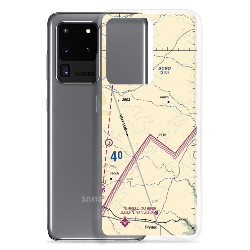 Tate Ranch Airport (0TA3) VFR Sectional Samsung Case Samsung Galaxy S20 Ultra model shown