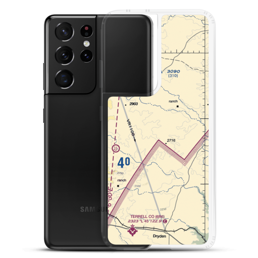 Tate Ranch Airport (0TA3) VFR Sectional Samsung Case Samsung Galaxy S21 Ultra model shown