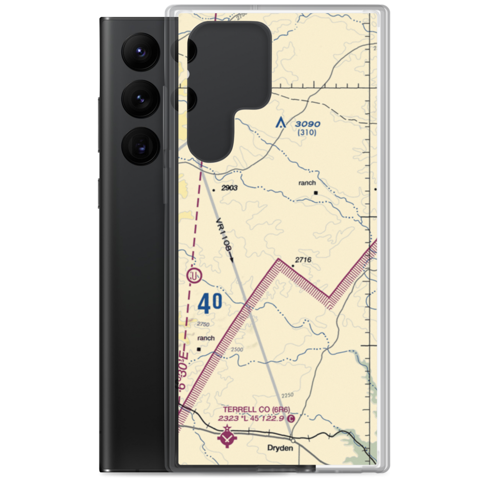 Tate Ranch Airport (0TA3) VFR Sectional Samsung Case Samsung Galaxy S22 Ultra model shown