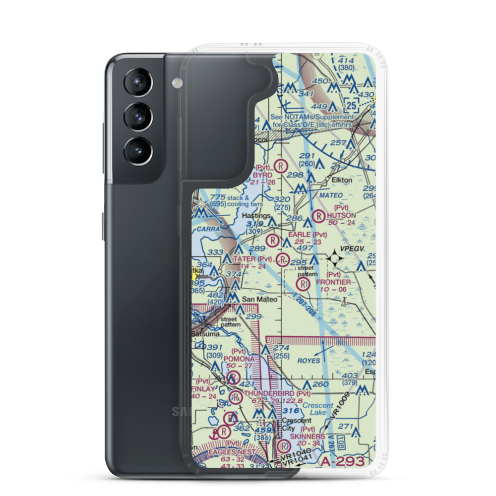 Tater Farms Strip (46FD) VFR Sectional Samsung Case Samsung Galaxy S21 model shown
