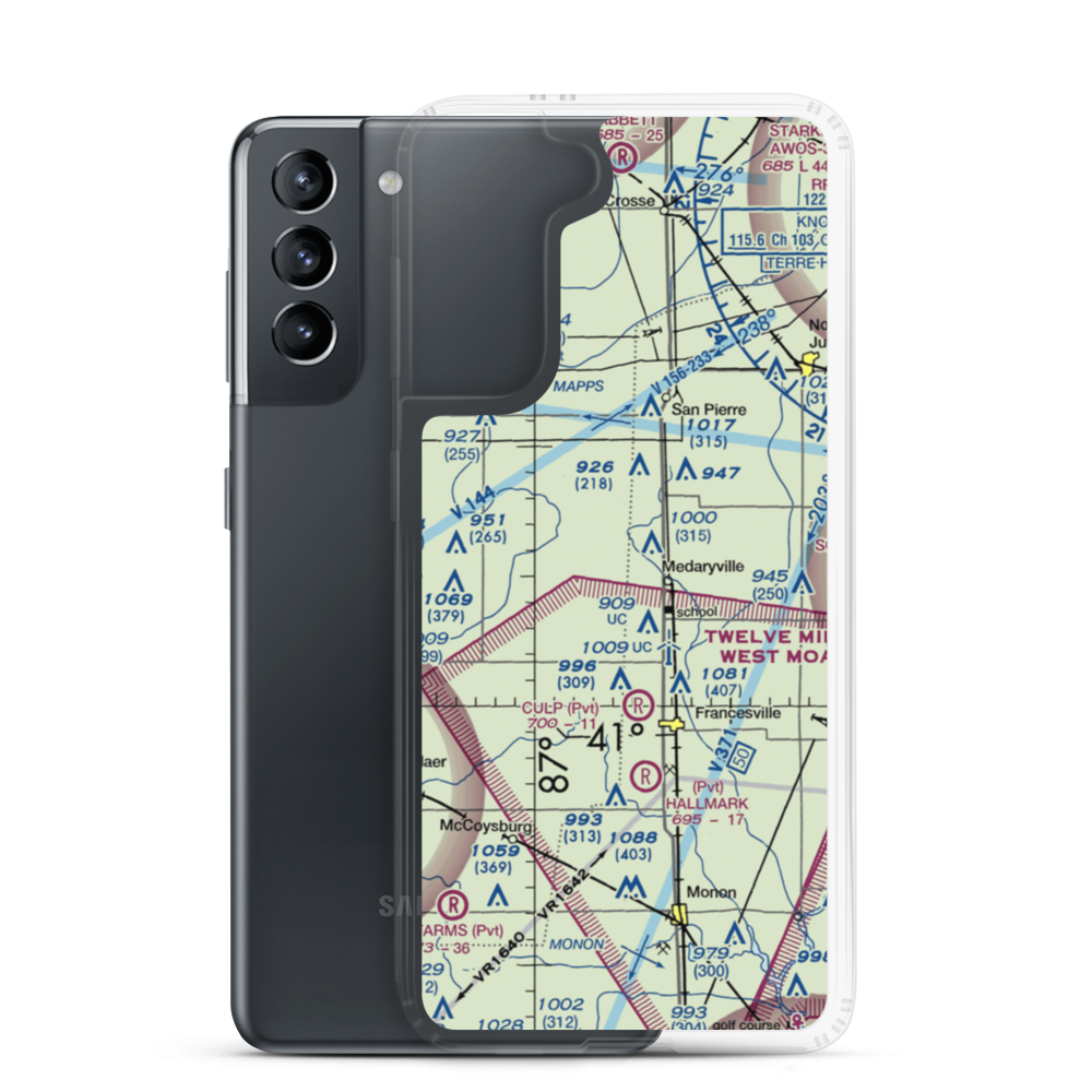 Tatertown Airport (2IN3) VFR Sectional Samsung Case Samsung Galaxy S21 model shown