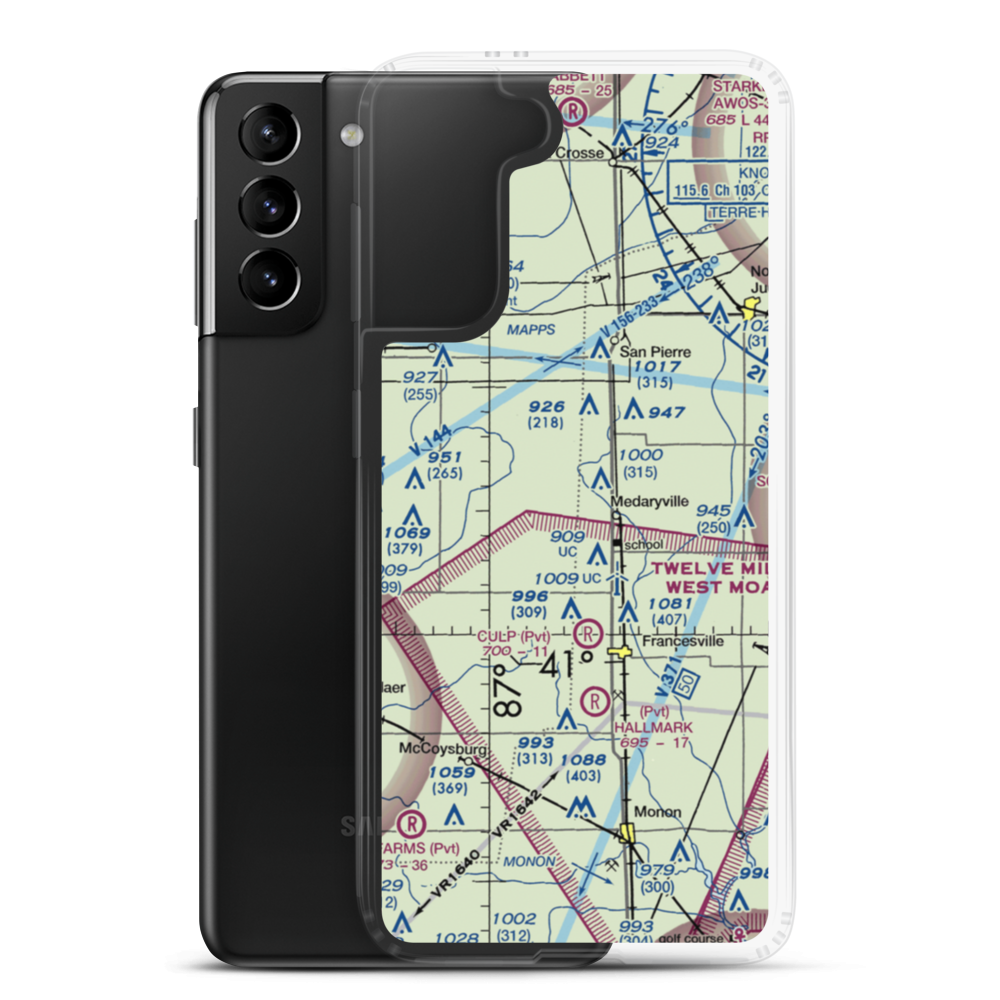 Tatertown Airport (2IN3) VFR Sectional Samsung Case Samsung Galaxy S21 Plus model shown
