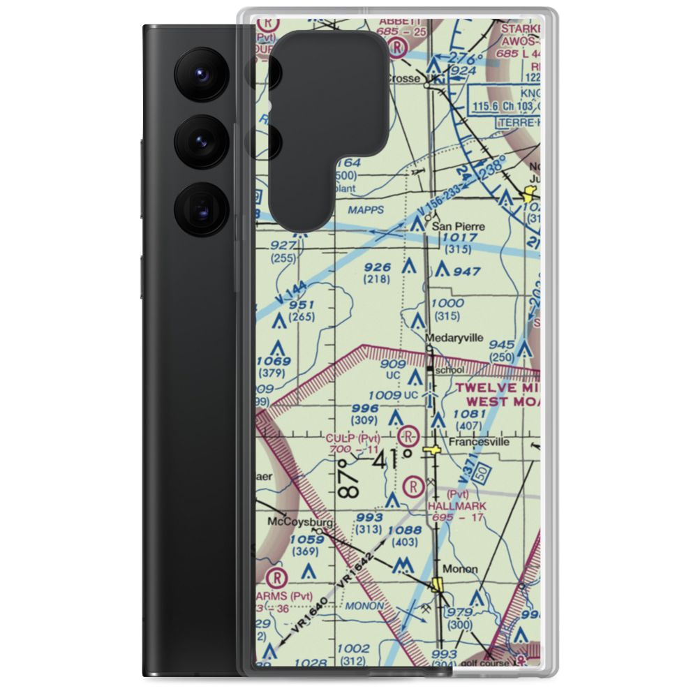 Tatertown Airport (2IN3) VFR Sectional Samsung Case Samsung Galaxy S22 Ultra model shown