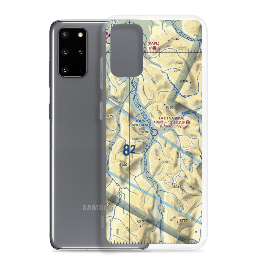 Tatitna Airport (8KA) VFR Sectional Samsung Case Samsung Galaxy S20 Plus model shown