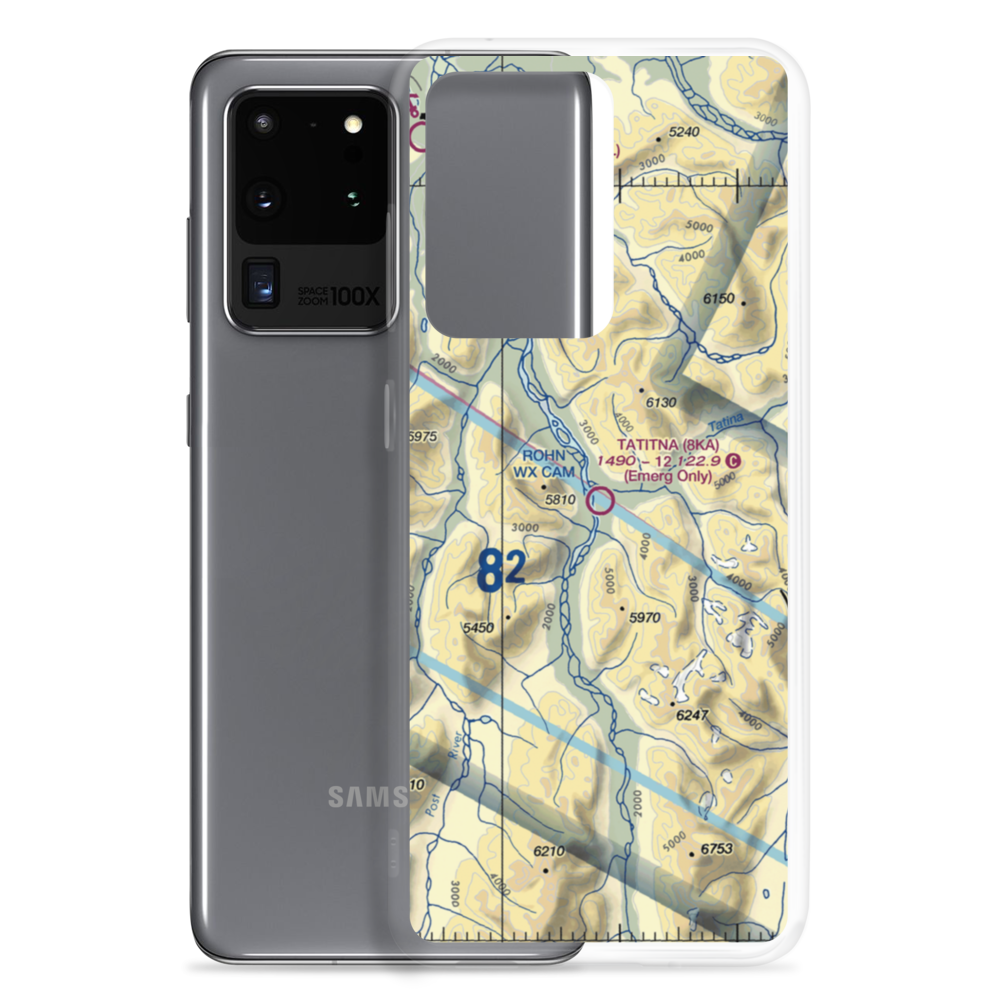 Tatitna Airport (8KA) VFR Sectional Samsung Case Samsung Galaxy S20 Ultra model shown