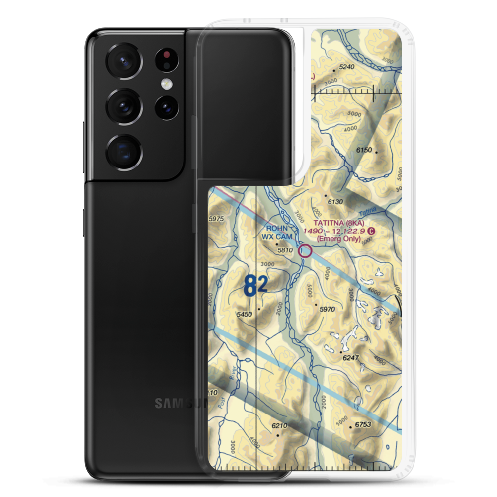 Tatitna Airport (8KA) VFR Sectional Samsung Case Samsung Galaxy S21 Ultra model shown