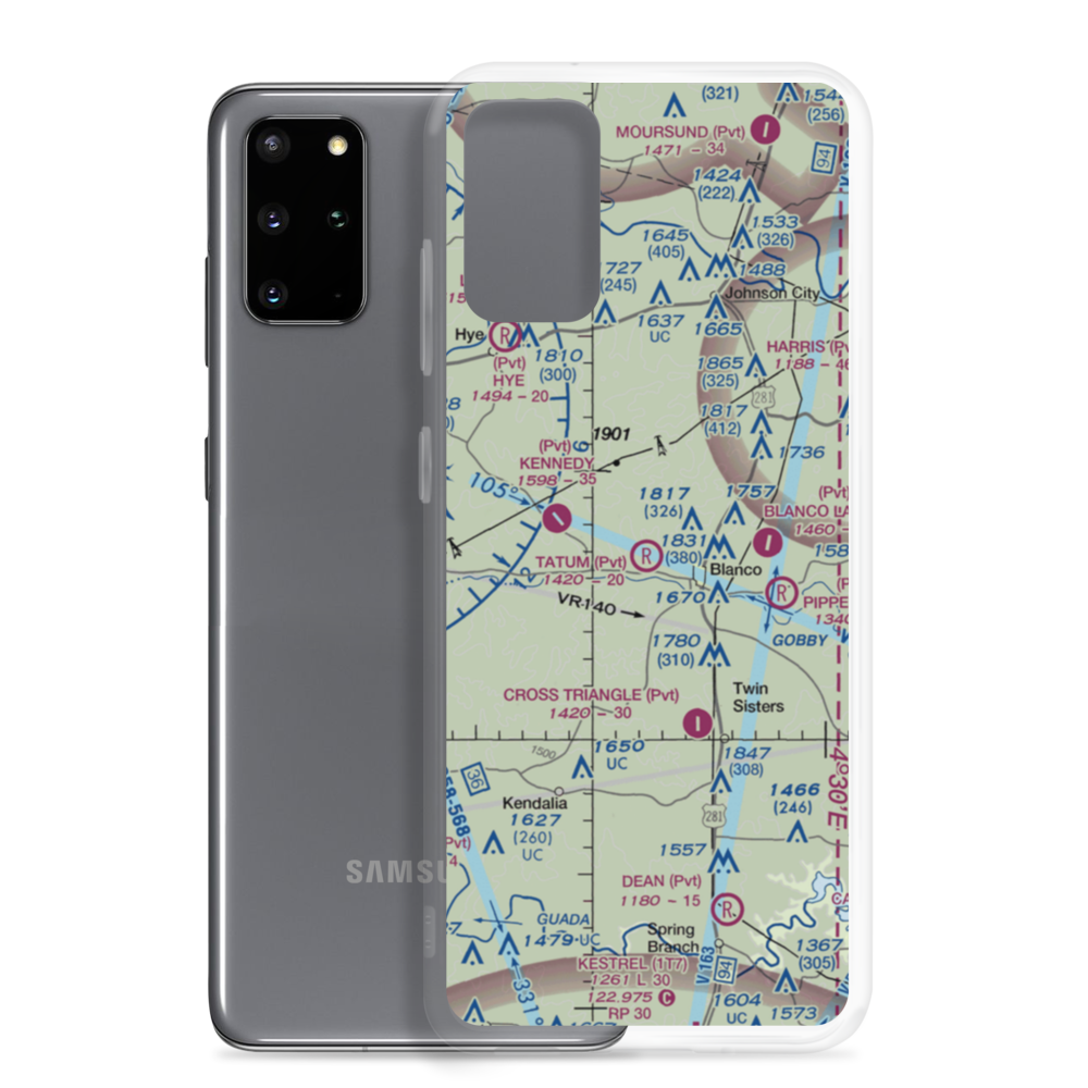 Tatum Ranch Airport (26XS) VFR Sectional Samsung Case Samsung Galaxy S20 Plus model shown