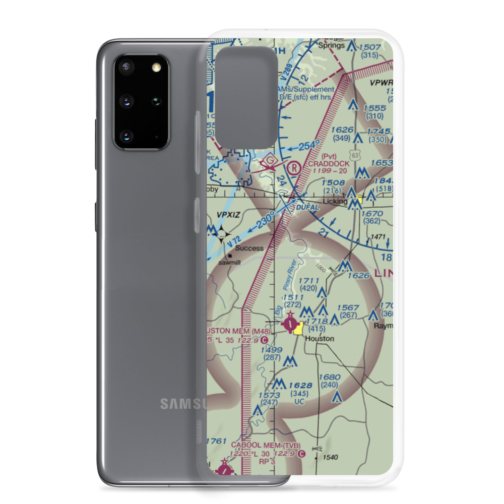 Taus River Ranch Airport (MU86) VFR Sectional Samsung Case Samsung Galaxy S20 Plus model shown