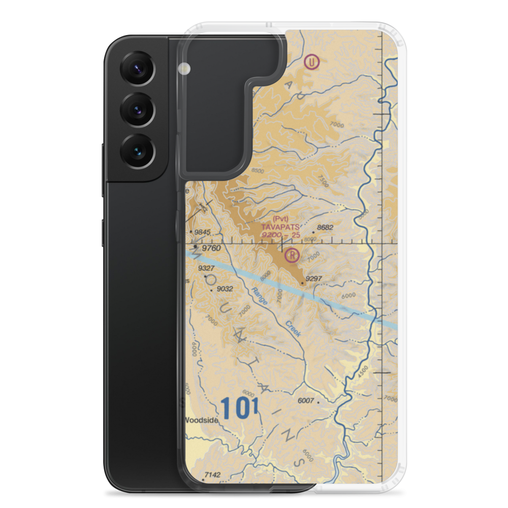 Tavapats Ranch Airport (UT09) VFR Sectional Samsung Case Samsung Galaxy S22 Plus model shown