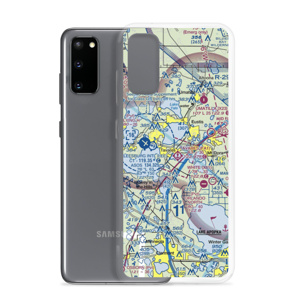 Tavares Seaplane Base (FA1) VFR Sectional Samsung Case Samsung Galaxy S20 model shown