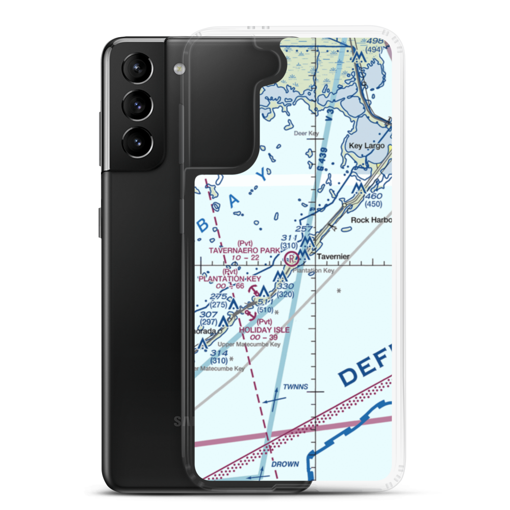 Tavernaero Park Airport (FA81) VFR Sectional Samsung Case Samsung Galaxy S21 Plus model shown