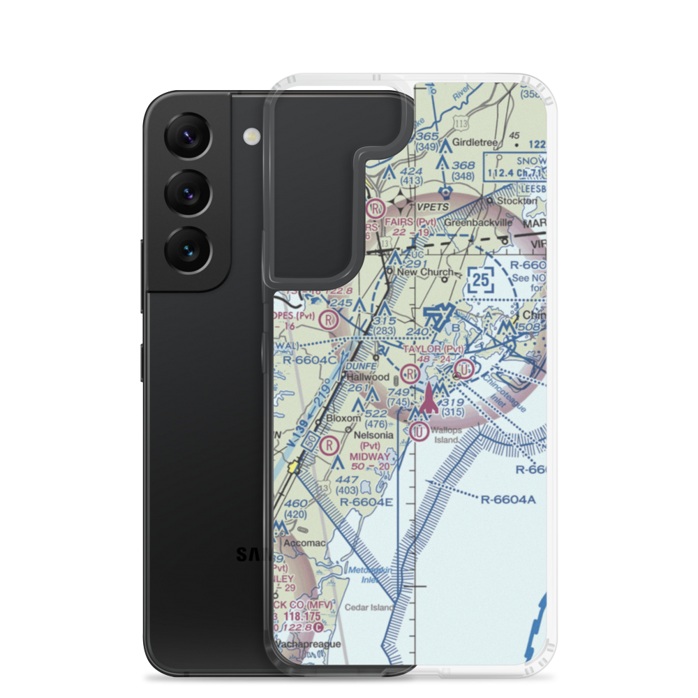 Taylor Airport (4VA6) VFR Sectional Samsung Case Samsung Galaxy S22 model shown