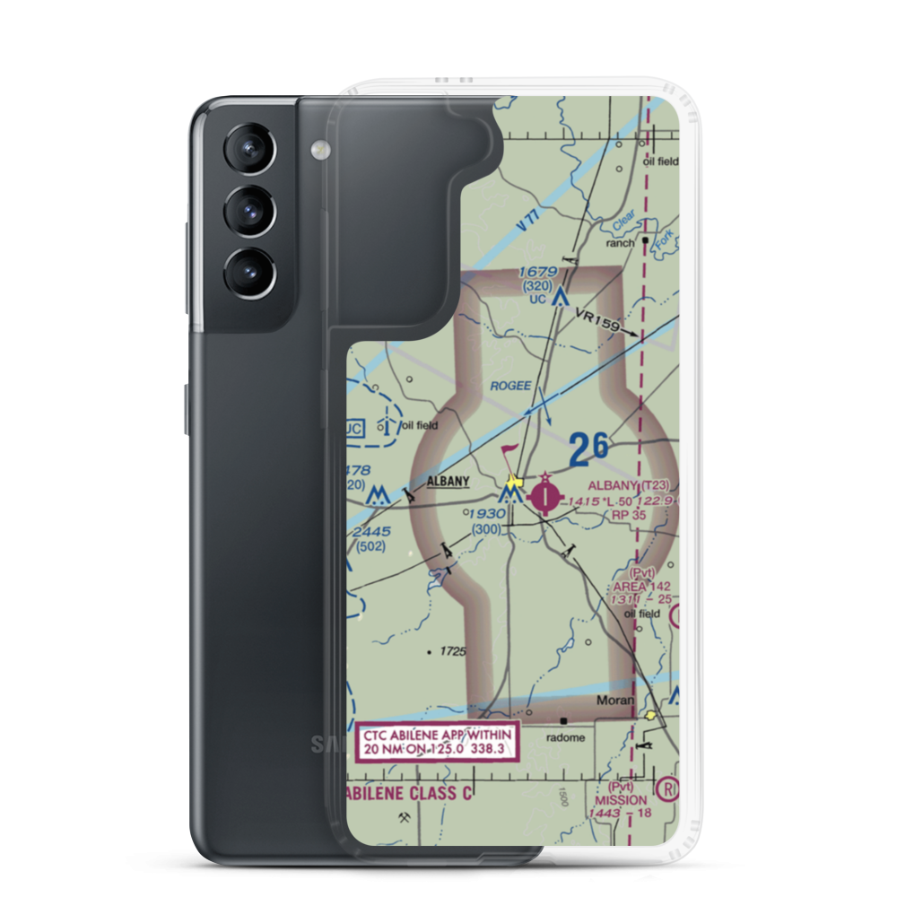Taylor Airport (6F5) VFR Sectional Samsung Case Samsung Galaxy S21 model shown