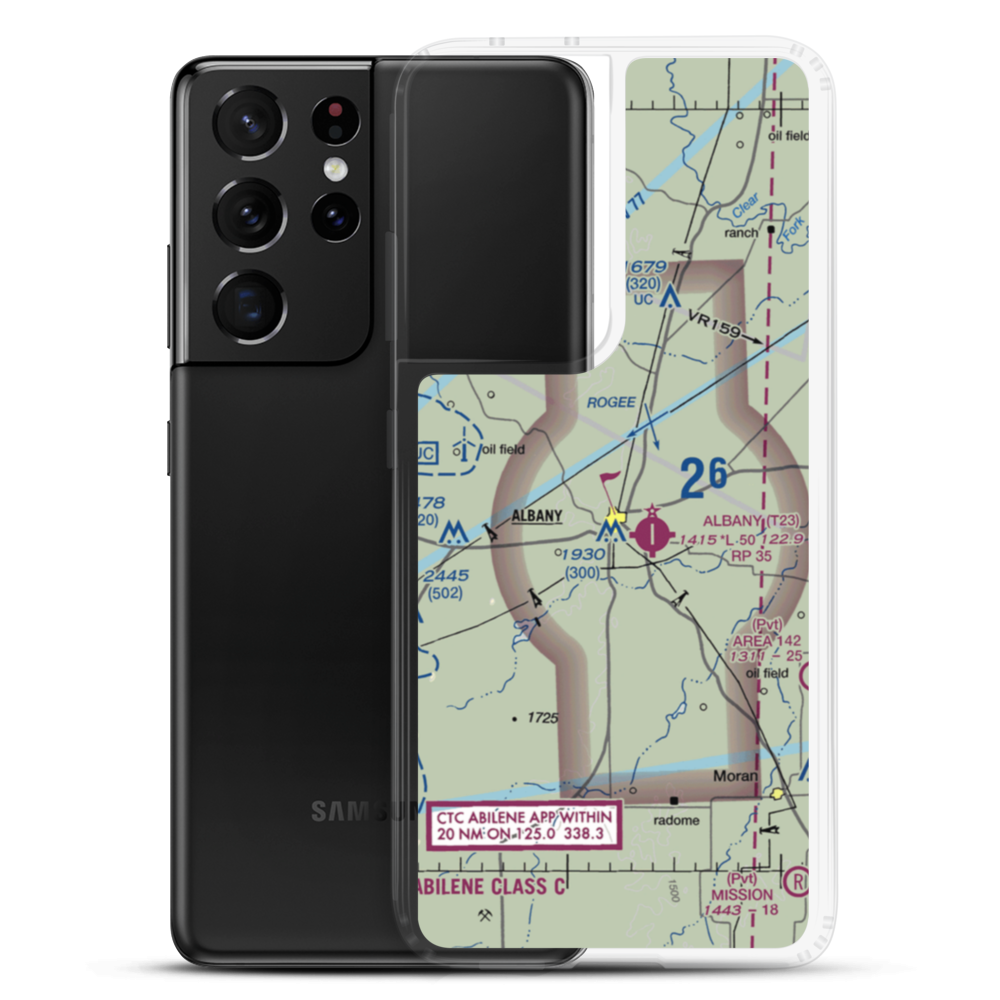 Taylor Airport (6F5) VFR Sectional Samsung Case Samsung Galaxy S21 Ultra model shown