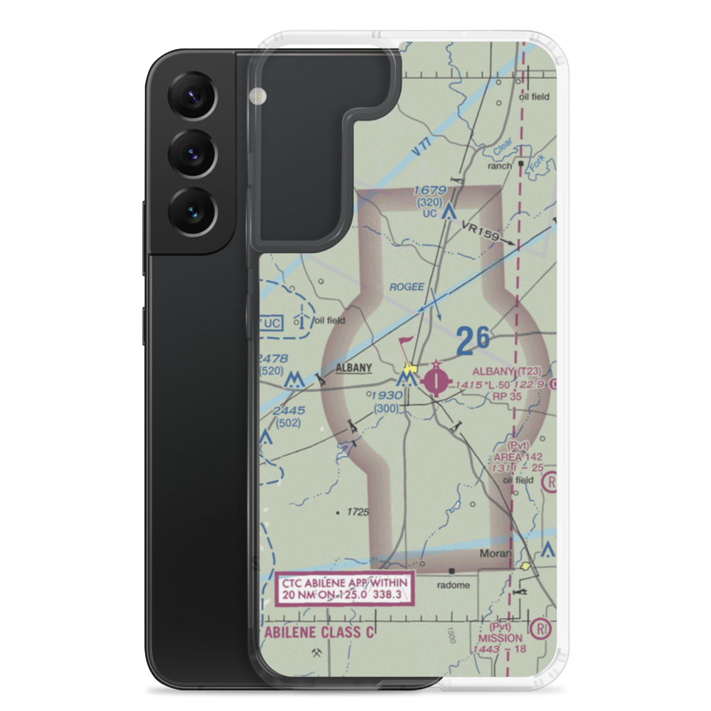 Taylor Airport (6F5) VFR Sectional Samsung Case Samsung Galaxy S22 Plus model shown