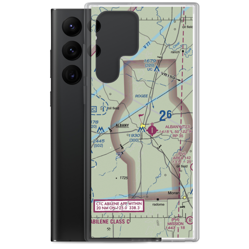 Taylor Airport (6F5) VFR Sectional Samsung Case Samsung Galaxy S22 Ultra model shown