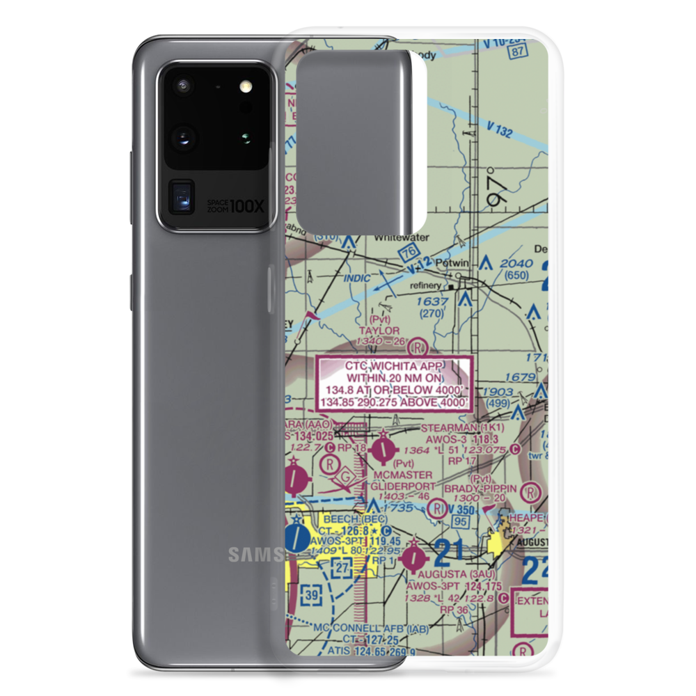 Taylor Airport (SN46) VFR Sectional Samsung Case Samsung Galaxy S20 Ultra model shown