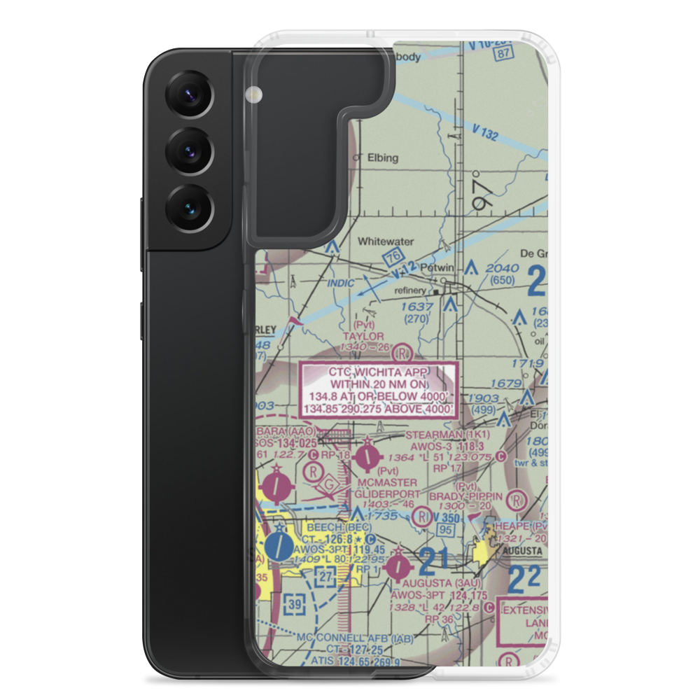 Taylor Airport (SN46) VFR Sectional Samsung Case Samsung Galaxy S22 Plus model shown