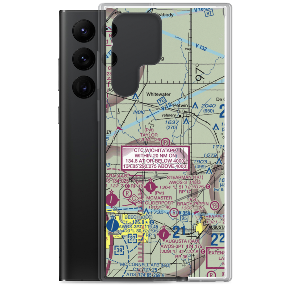 Taylor Airport (SN46) VFR Sectional Samsung Case Samsung Galaxy S22 Ultra model shown