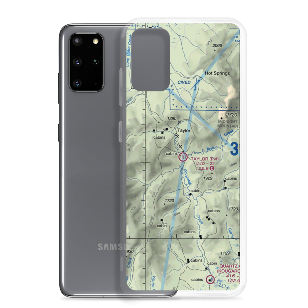 Taylor Airport (TWE) VFR Sectional Samsung Case Samsung Galaxy S20 Plus model shown