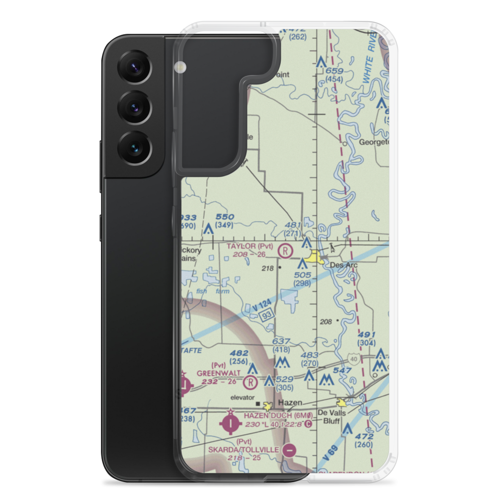 Taylor Airstrip (1AR2) VFR Sectional Samsung Case Samsung Galaxy S22 Plus model shown