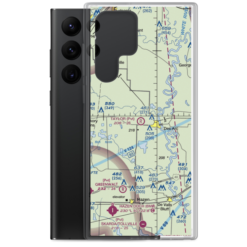 Taylor Airstrip (1AR2) VFR Sectional Samsung Case Samsung Galaxy S22 Ultra model shown
