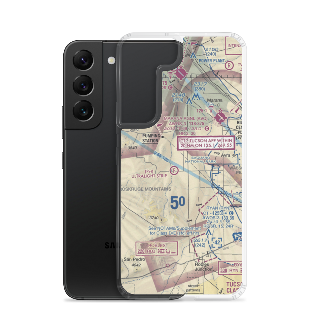 Taylor Field (0AZ1) VFR Sectional Samsung Case Samsung Galaxy S22 model shown
