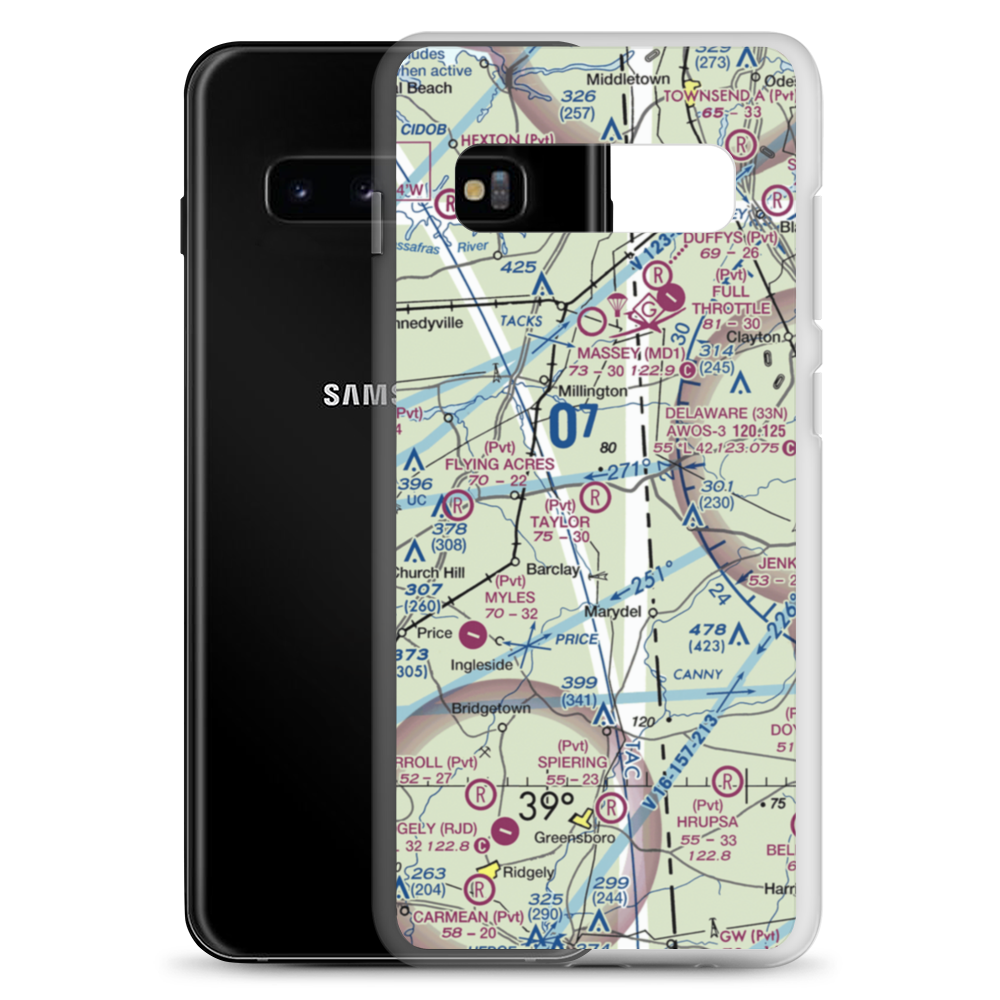 Taylor Field (0MD1) VFR Sectional Samsung Case Samsung Galaxy S10+ model shown