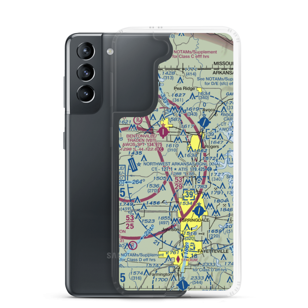 Taylor Field (3AR7) VFR Sectional Samsung Case Samsung Galaxy S21 model shown