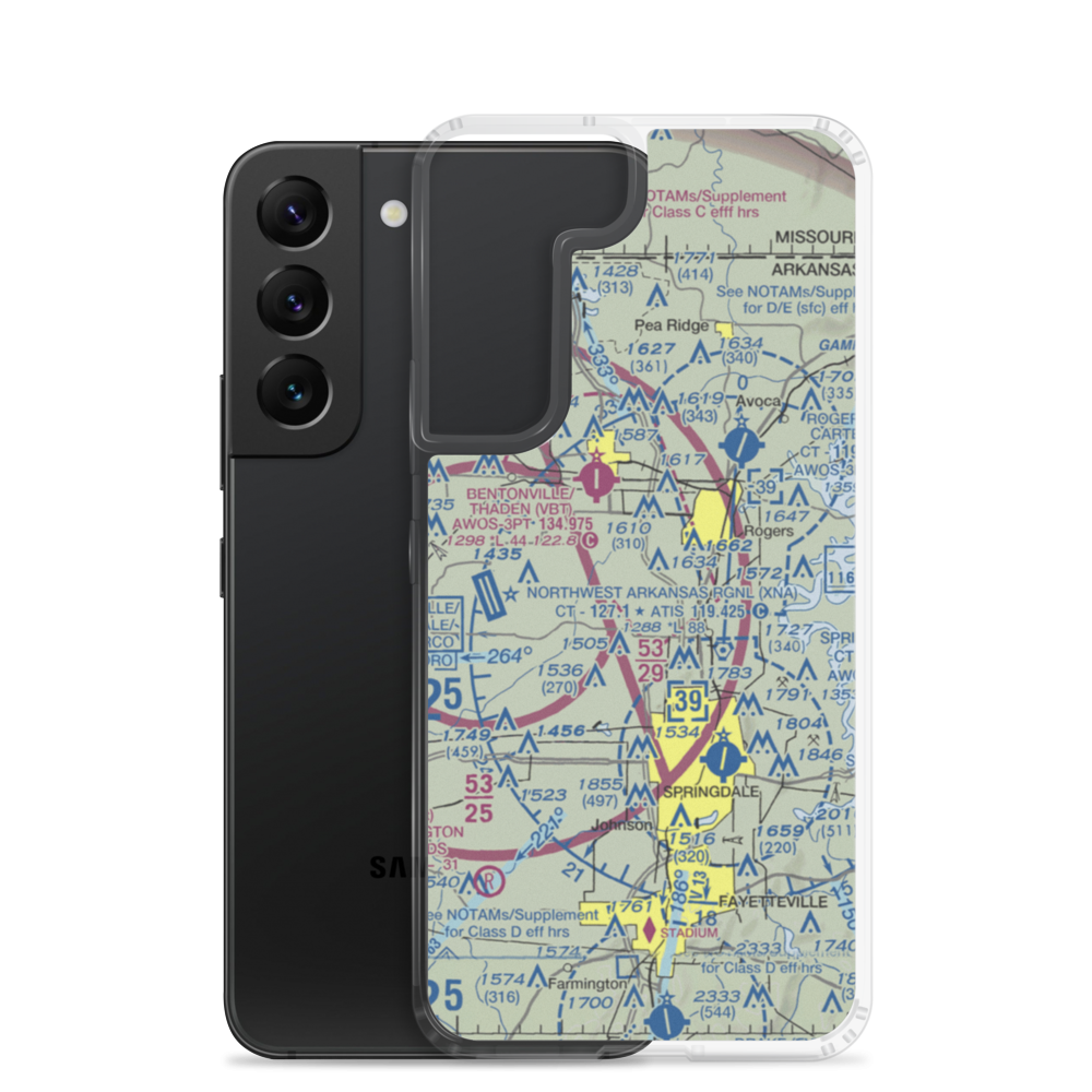 Taylor Field (3AR7) VFR Sectional Samsung Case Samsung Galaxy S22 model shown