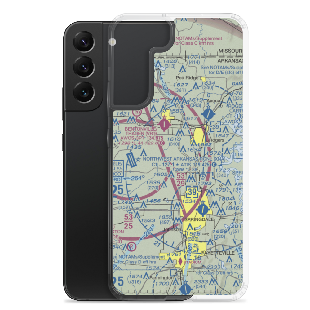 Taylor Field (3AR7) VFR Sectional Samsung Case Samsung Galaxy S22 Plus model shown