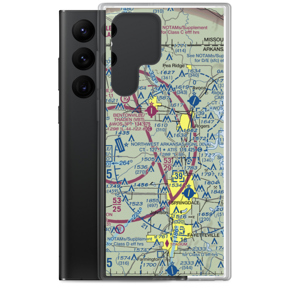 Taylor Field (3AR7) VFR Sectional Samsung Case Samsung Galaxy S22 Ultra model shown
