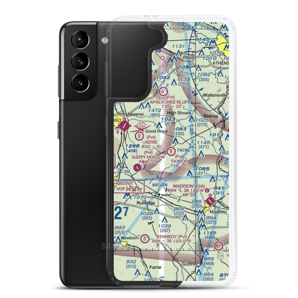 Taylor Field (GA16) VFR Sectional Samsung Case Samsung Galaxy S21 Plus model shown