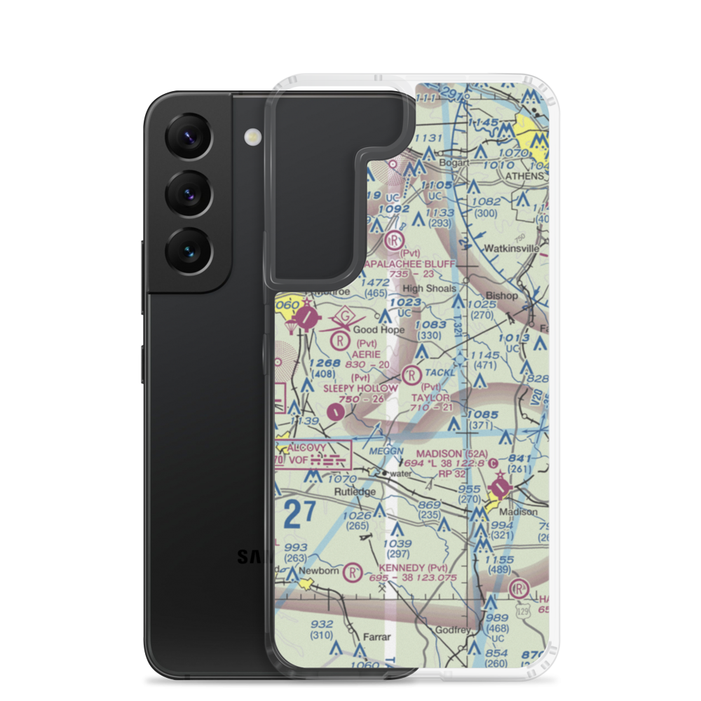 Taylor Field (GA16) VFR Sectional Samsung Case Samsung Galaxy S22 model shown