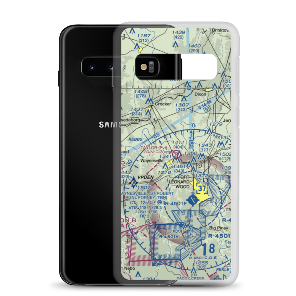Taylor Field (MU78) VFR Sectional Samsung Case Samsung Galaxy S10 model shown