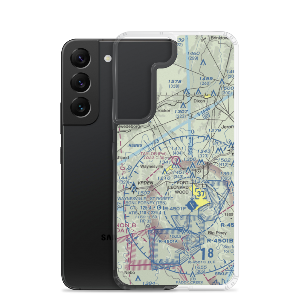 Taylor Field (MU78) VFR Sectional Samsung Case Samsung Galaxy S22 model shown