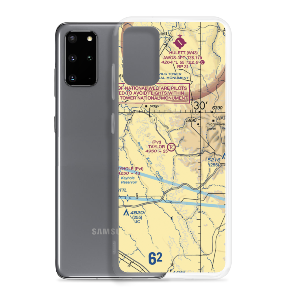 Taylor Field (WY55) VFR Sectional Samsung Case Samsung Galaxy S20 Plus model shown