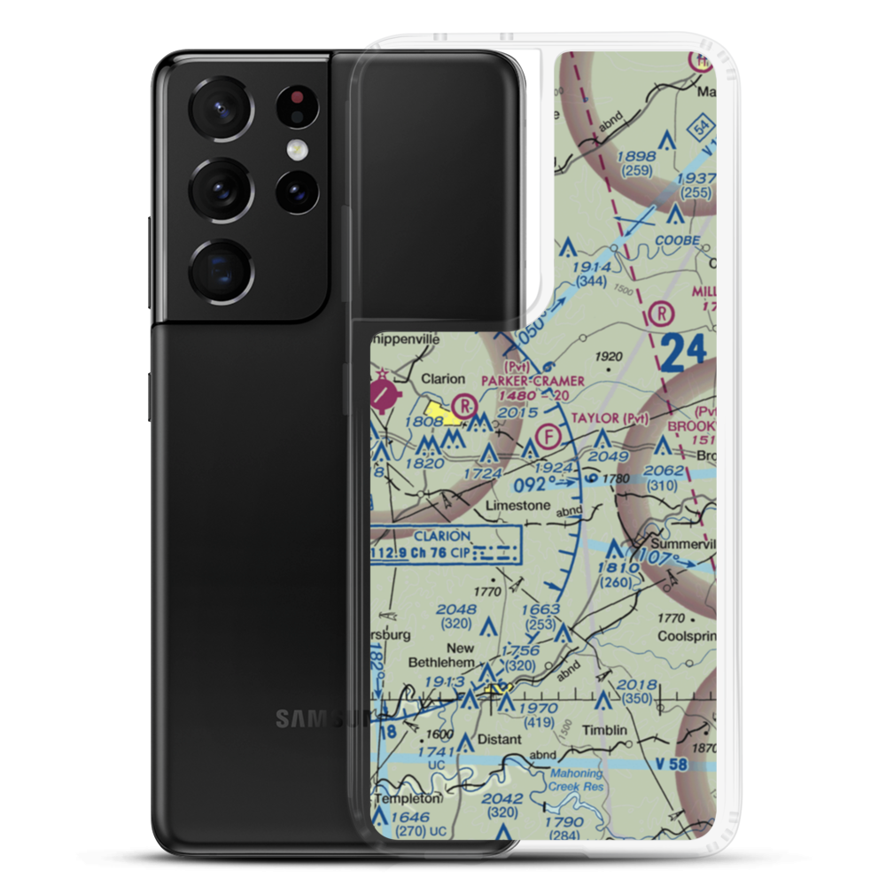 Taylor Flight Park Ultralightport (5PA9) VFR Sectional Samsung Case Samsung Galaxy S21 Ultra model shown