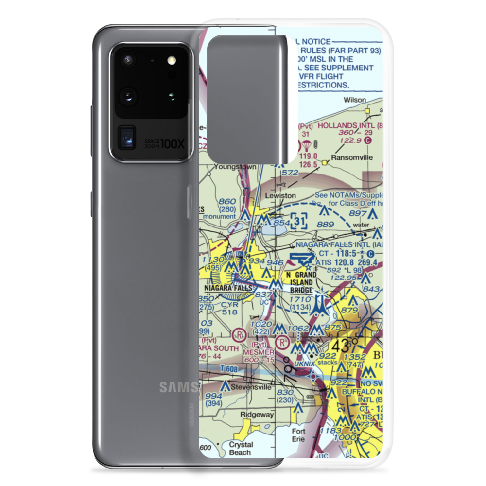 Taylor Johnson Airport (NY24) VFR Sectional Samsung Case Samsung Galaxy S20 Ultra model shown