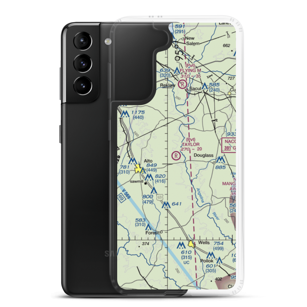 Taylor Ranch Airport (9TA8) VFR Sectional Samsung Case Samsung Galaxy S21 Plus model shown