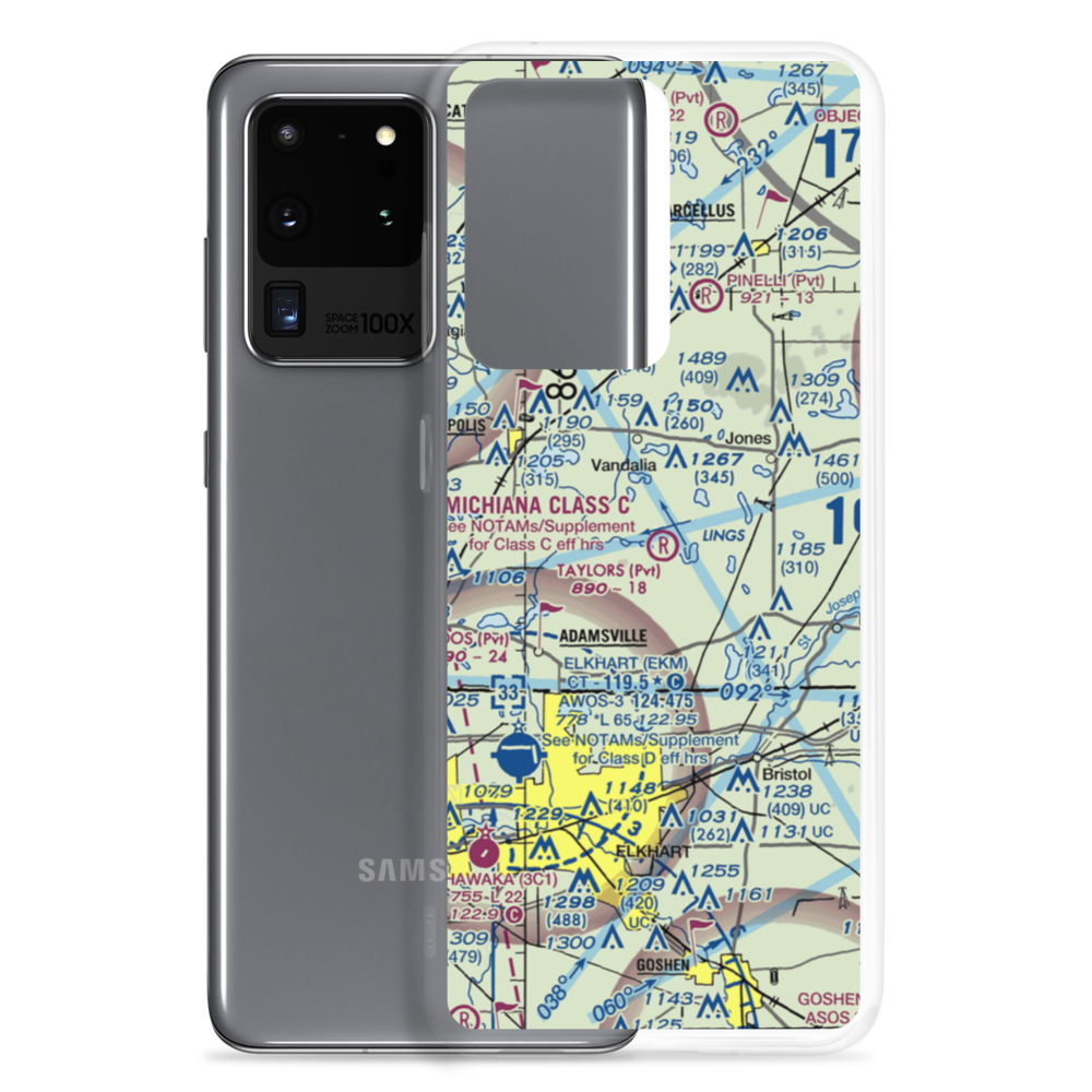 Taylors Flight Park Airport (MI95) VFR Sectional Samsung Case Samsung Galaxy S20 Ultra model shown