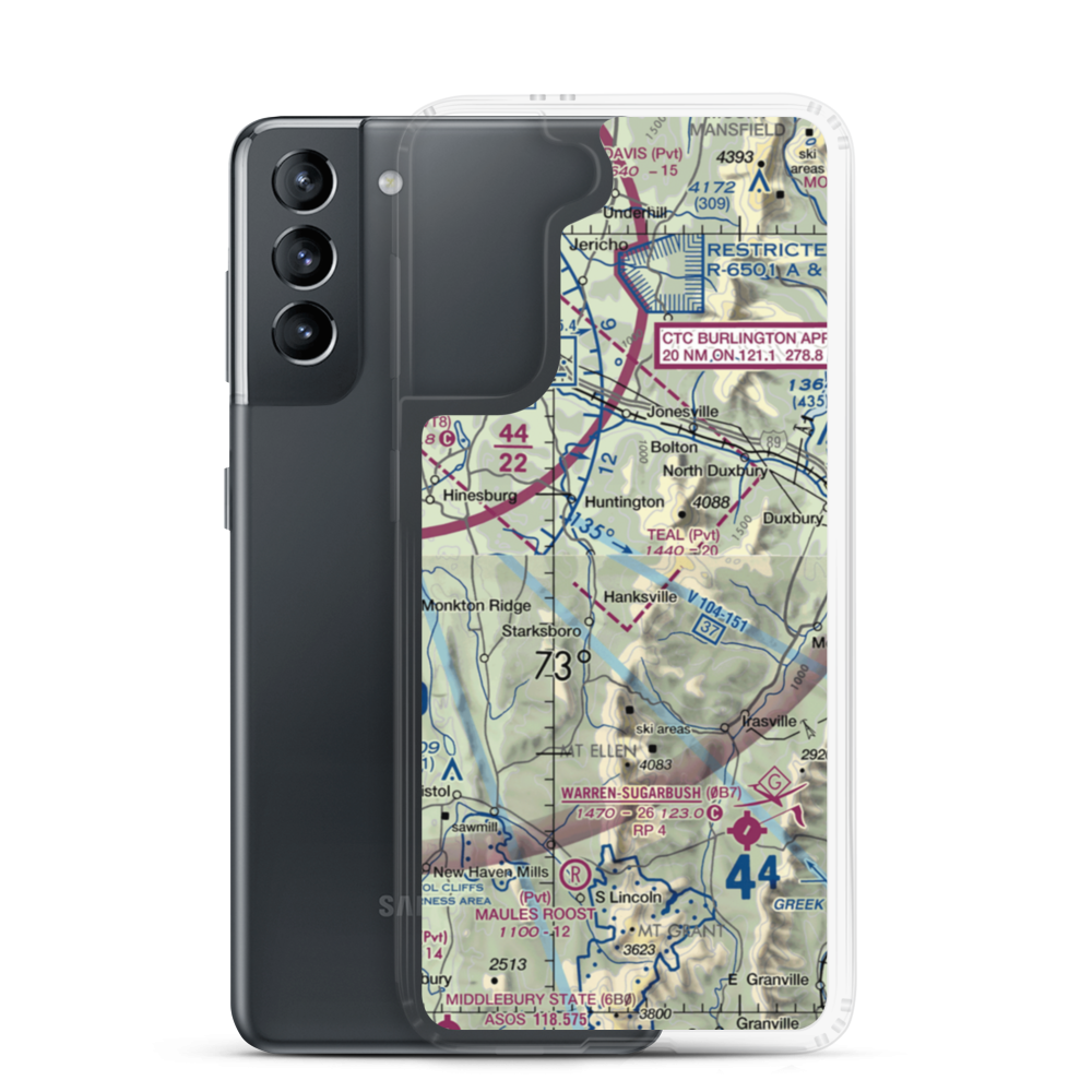 Teal Farm Airport (VT01) VFR Sectional Samsung Case Samsung Galaxy S21 model shown