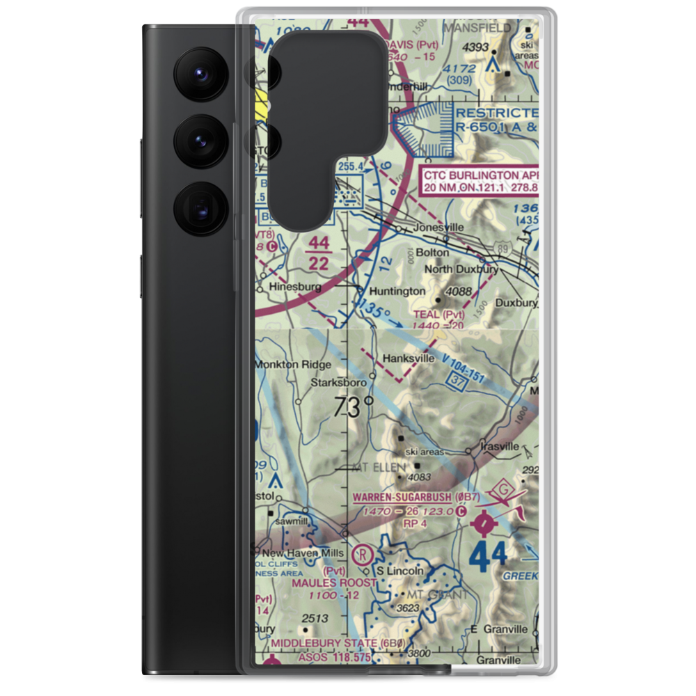 Teal Farm Airport (VT01) VFR Sectional Samsung Case Samsung Galaxy S22 Ultra model shown