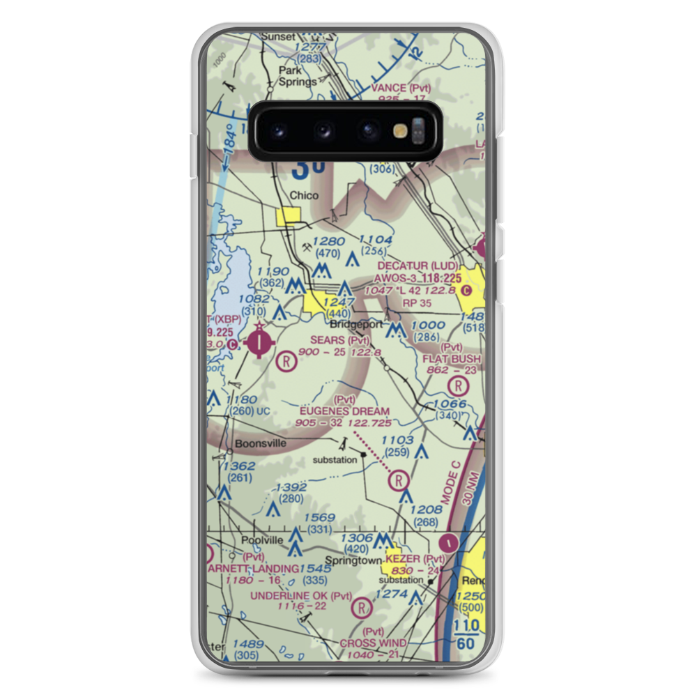 Teate Field (4XS2) VFR Sectional Samsung Case Samsung Galaxy S10+ model shown