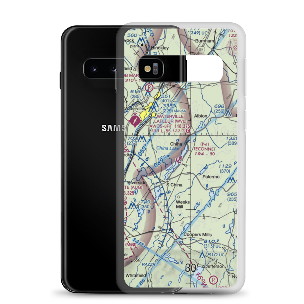 Teconnet Seaplane Base (29ME) VFR Sectional Samsung Case Samsung Galaxy S10 model shown
