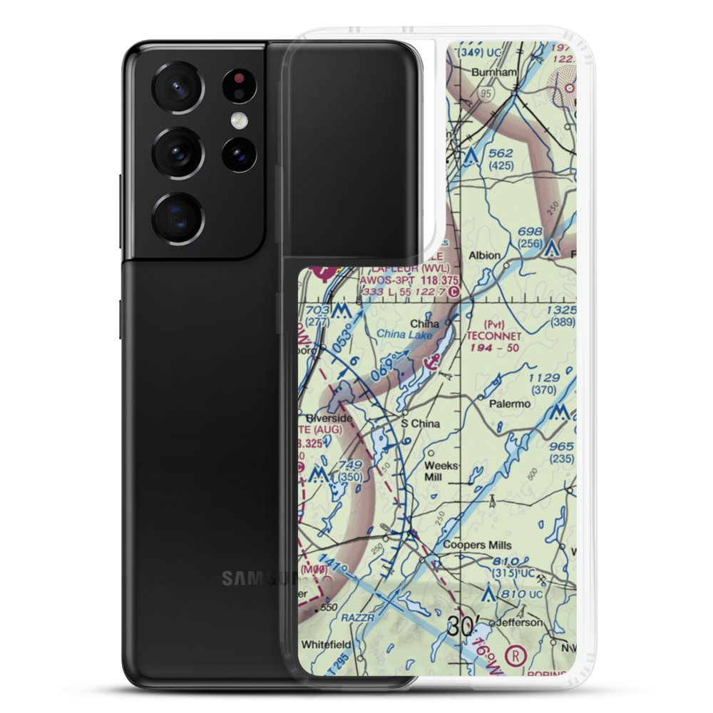 Teconnet Seaplane Base (29ME) VFR Sectional Samsung Case Samsung Galaxy S21 Ultra model shown