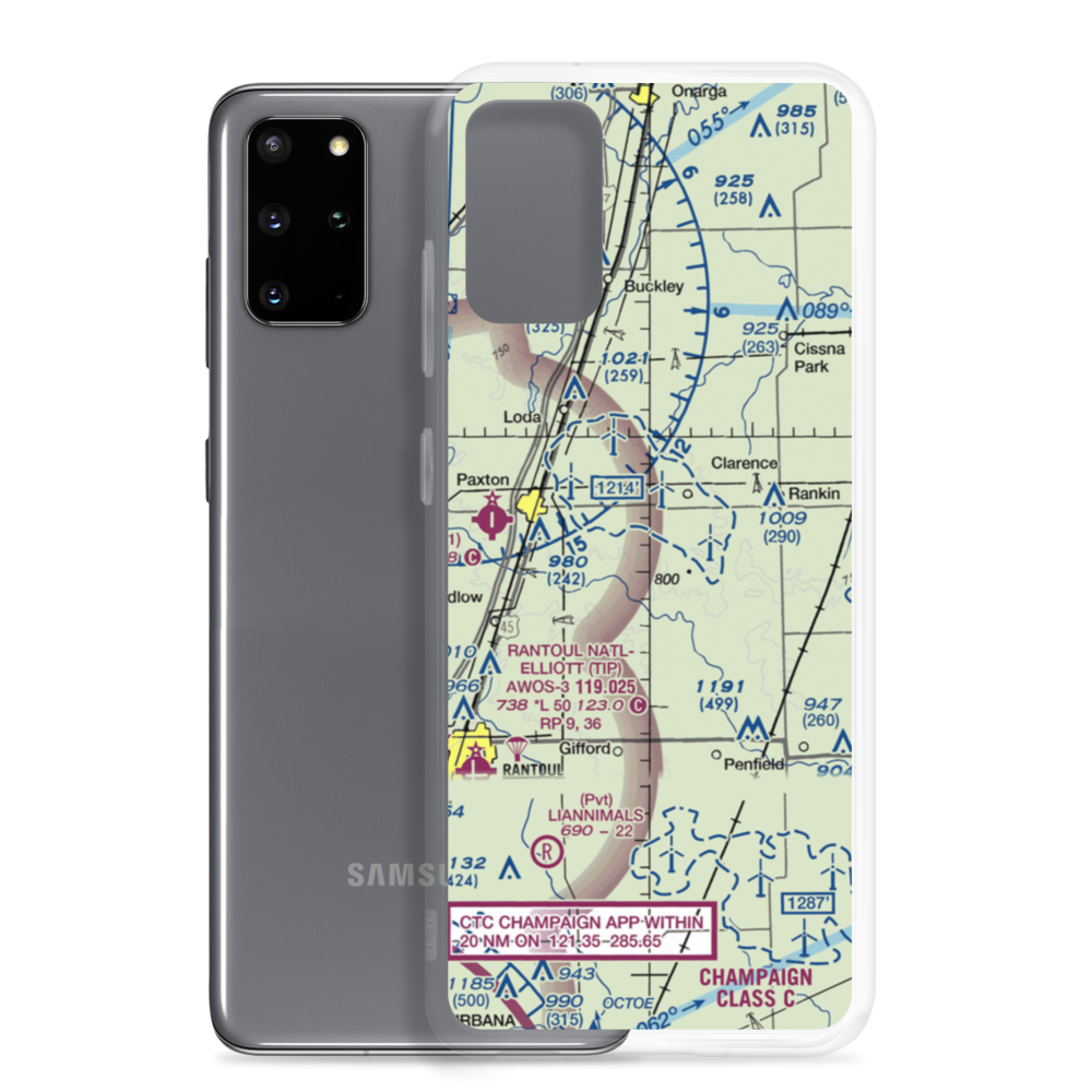 Ted's Place Airport (71IS) VFR Sectional Samsung Case Samsung Galaxy S20 Plus model shown