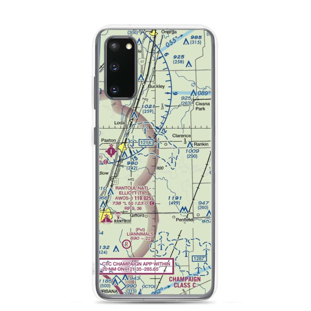 Ted's Place Airport (71IS) VFR Sectional Samsung Case Samsung Galaxy S20 model shown