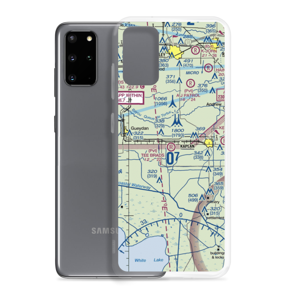 Tee Brad's Airport (13LS) VFR Sectional Samsung Case Samsung Galaxy S20 Plus model shown