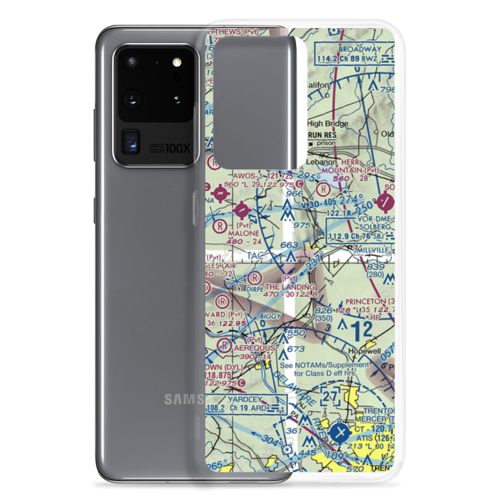 Teeny Weeny Acres Airport (NJ47) VFR Sectional Samsung Case Samsung Galaxy S20 Ultra model shown